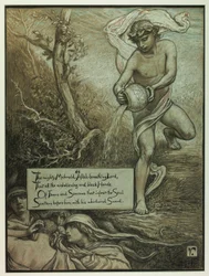 The Mighty Mahmud (Illustration for Rubáiyát of Omar Khayyám)
