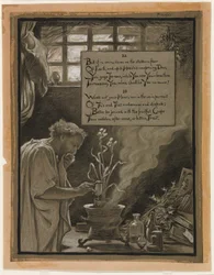 (Illustration for Rubáiyát of Omar Khayyám) The Vain Pursuit