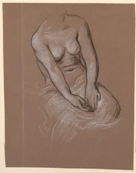 Female torso study, ca. 1885