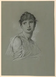 Portrait Sketch of a Young Woman, ca. 1885