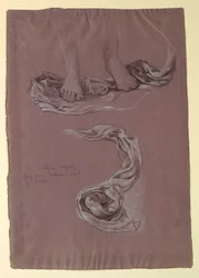 Study of Drapery "Fortune", ca. 1877