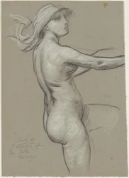 Study for "The Fates Gathering in the Stars"