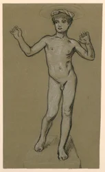 Figure Study for a Fountain Design