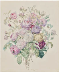 A Bouquet of Bourbon Roses