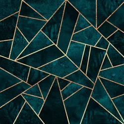 Elegant Teal Geometry