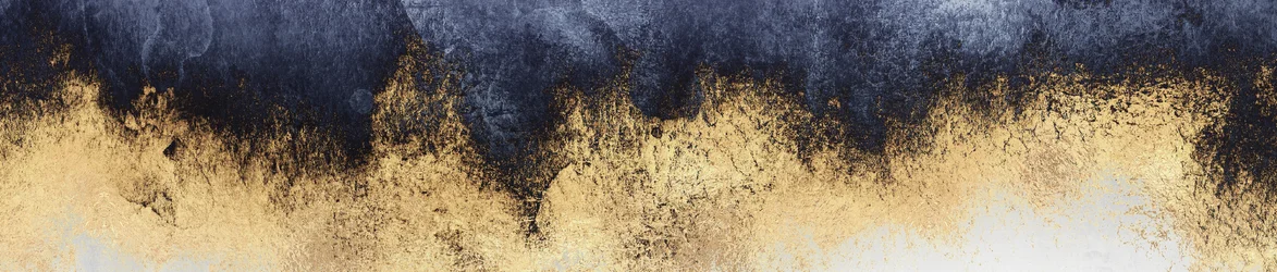 Gilded Midnight Abstract