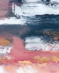Gold Blush Abstract Layers
