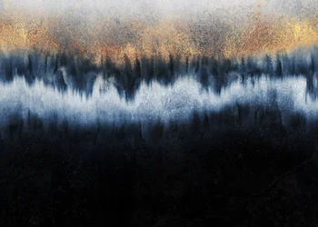 Golden Horizon Abstract
