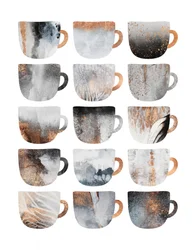 Metallic Abstract Mugs