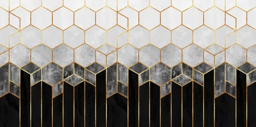 Modern Gold Hexagons