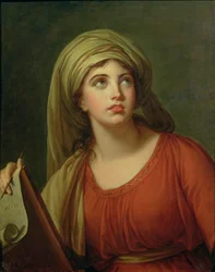 Portrait of Emma Hart (c.1765-1815) Later Lady Hamilton, as a Sibyl, c.1792
