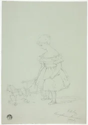 Girl with Toy Horse at Langham House
