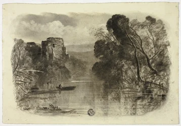 River with Castle Ruin and Boat I