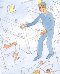 A person who is always anxious about his state of soul and about the likelihood of going to Heaven is like a man on holiday who charges around the aircraft, enquiring anxiously about the weather