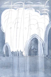 Angels surrounded our priest and the altar, with Christ Really Present