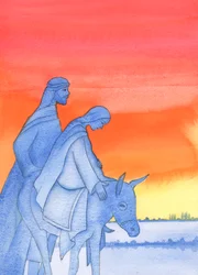 As Mary travelled to Bethlehem, she was like the Son she would bear, resembling Him in humility, love, trust and obedience