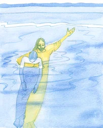 As we struggle with serious problems, determined to remain faithful to Christ, He is very close, holding in His arms each beloved friend, as a life-guard holds up an exhausted swimmer, 2003