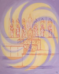 Before the tabernacle, we are in the Presence of the living God, whose Triune glory fills the Church