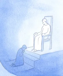 Christ Appeared as a King, and Permitted Me to Sit at His Feet as a Penitent