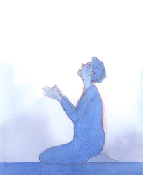 Christ held out to me a purple cloak, like the one which was draped over His shoulders before his crucifixion