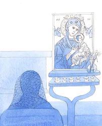 Christ invites us to trust in His holy Mother Mary and ask for her prayers