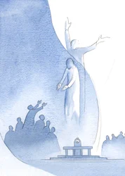 Christ is truly one with us, by His flesh and blood, and also one with the Father because of His divinity