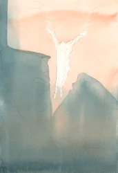 Christ leaps lovingly into the dread dark depths of our hearts.