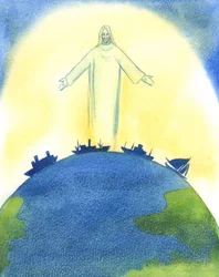 Christ our God was truly at work in the Creation of the Universe, with the Father and the Holy Spirit
