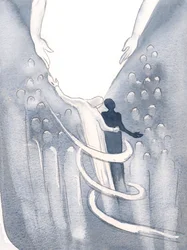 Christ reassured me, and wrapped my soul in love, and led me towards the light