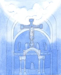 Far above us, in the heights of Heaven, lives the Father, Whom we praise in the Mass, through Christ His Son