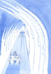 Holy Angels, on high, surround our altar, gazing toward it, ready to adore Our Lord when He is made Present before us