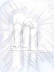 I saw Jesus clearly, His Holy Mother by His side, and Saint Joseph beside Her. Christ gives them to us, as helpers and examples
