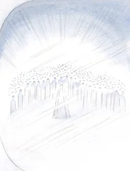 I saw the saints jostling, as it were, for the privilege of helping us, with the Virgin Mary at their centre, 2000