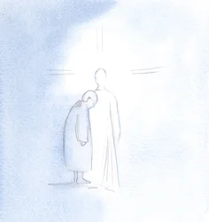 I saw the soul of this woman who had died standing beside Christ, joyful and at peace, after the purification of Purgatory had ended