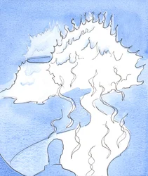 I was shown a representation of the Godhead: a mountain of fire, the top of which moved towards me and touched me with Divine sweetness