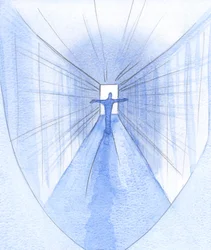 In the journey through dying and death (as through a bright corridor) the naked soul trusts in the Holy Spirit within