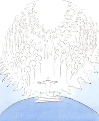 It is as though Heaven has descended as far as a church sanctuary, 2004