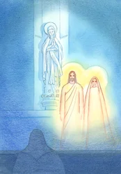 It pleased Jesus to bring His Mother Mary to be with Him in the Lady Chapel, and to show me what I believe