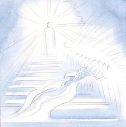 Jesus Came Down a Stairway from Heaven to Greet Me in Communion and to Lead Me Home