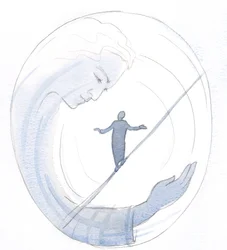 Jesus can help us to keep our balance, when we are about to fall into pride or despair