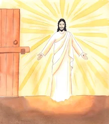 Just as Jesus came silently through a locked door to be with His friends in the Upper Room, and to bring them courage and joy, so He comes silently to us when we put our trust in Him