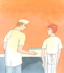 Just as a chef is kind to his trainee, so we speak from charity