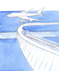 Life lived in union with God through Baptism is like a journey in a seat on a monorail; the train arrives at an airport, which represents a happy death; for there is a flight waiting, which will end in Heaven