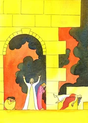 Many years before Christ was born, Jerusalem was invaded, and the holy Temple desecrated and destroyed, to the horror of the people