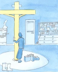 Someone who adores Christ in the Mass and longs to do His work can remain in spirit beside the Cross all day