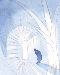 Sometimes, Christ is present to the soul, in His glory, worshipped by our guardian angel. We need only attend, and adore