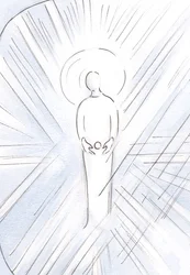 St Anne conceived in her womb the Immaculate One, like a host; the Virgin Mary, who would become the Mother of God