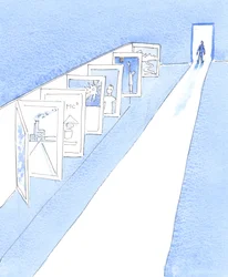 The Lord showed a series of posters representing subjects in Catholic schools