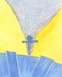 The Lord showed me the Cross at the bottom of a steep slope