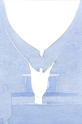 The Most Holy Spirit - as if with wings outstretched - was poised above Christ